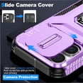thumbnail image 4 of Funda para GANGXUN iPhone 16 Pro Max - Soporte metálico, Función magnética, Morado, 4 of 5