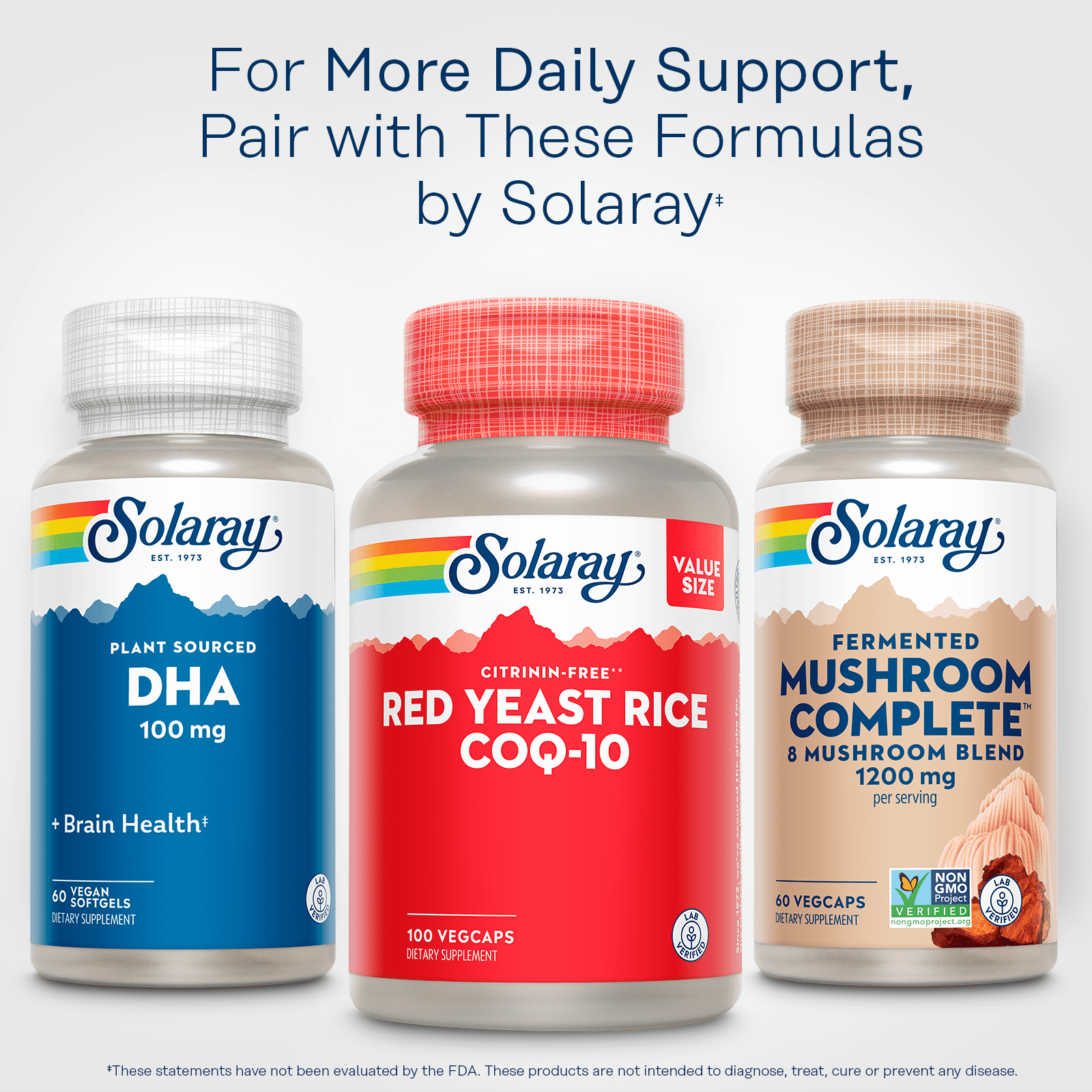 Solaray DHA Neuromins, Vegan Softgel (Btl-Plastic) 100mg 60ct
