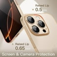 thumbnail image 4 of Ultra Slim Case for iPhone 16 Pro Max 6.9 Inch, Camera Lens Full Protection, Lightweight Matte Finish PP Hard Minimalist Cover (Desert Titanium), 4 of 12