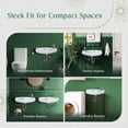 thumbnail image 6 of Renovators Supply Edgewood Small Wall Mount Bathroom Sink 20 in. White Ceramic Rectangular Sink w/Overflow and Single Faucet Hole, Pack of 2, 6 of 15