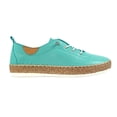 thumbnail image 3 of Lunar Womens Evie Leather Plimsolls, 3 of 5