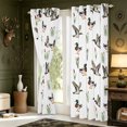 thumbnail image 3 of Manfei Aquatic Bird Pattern Blackout Curtains,Farmhouse Cabin Window Curtains Pack of 2 (38x45 Each), 3 of 6