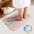 thumbnail image 3 of Watercolor Rose Bathroom Rugs Set 2 Pieces, Bathroom Set - Quick Drying Bath Mat And U-Shaped Toilet Rug, Water Absorbent Bath Carpet For Bedroom Floor Living Room, Machine Washable, 3 of 6