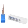 thumbnail image 1 of Tapered Ball Nose End Mill Eujgoov Cone End Mills Bronzed Tungsten Steel Router Bits For CNC Machine Engraving, 1 of 8
