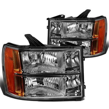 - For 2007 to 2013 GMC Sierra 1500 / 2500HD / 3500HD GMT 900 Chrome Housing Amber Corner Headlight Headlamp 08 09 10 11 12 Left+Right