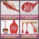 thumbnail image 2 of Set de Utensilios de Cocina E-far 23 Piezas en Silicona Roja con Soporte, 2 of 7