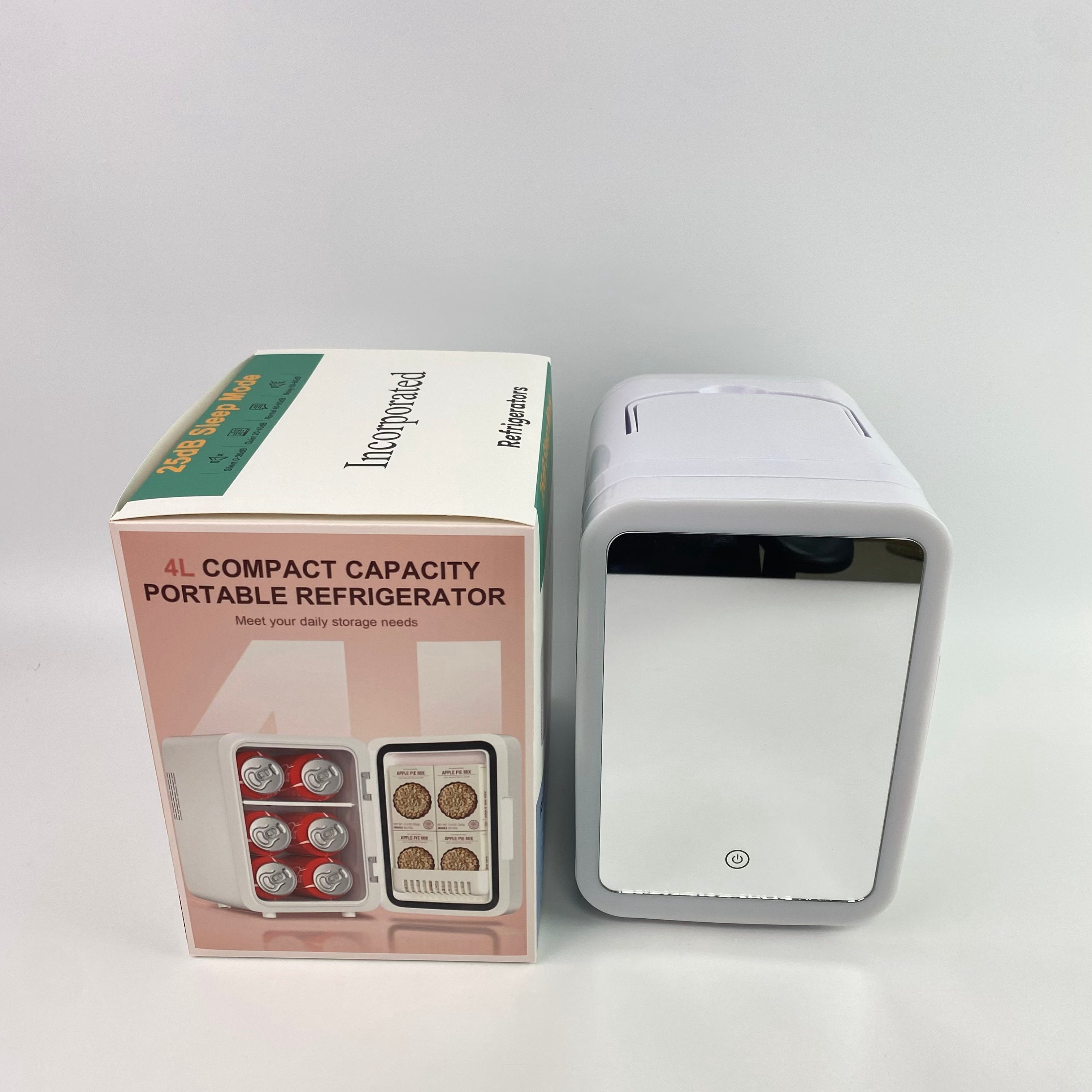 Incorporated Electric refrigerators for household purposes,Mini Fridge,10L/12 Can Luxury Skin Care Refrigerator, Small Beverage Fridges for Bedroom Office Dorm Car Travel