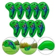 thumbnail image 1 of Cubiertas de cabeza de hierro de golf Baoblaze 9 unidades diseño de tiburón Verde, 1 of 8