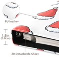 thumbnail image 3 of FORMRS 3 Ring Photo Album 4"x6" Self Adhesive Large Capacity PU Leather Cover, Santa Hats Pattern, 3 of 8
