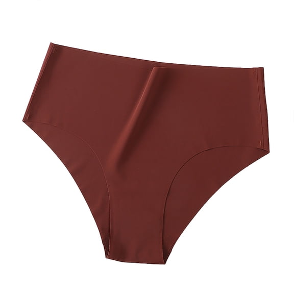 Brown Panties for Women Seamless Underwear for Women High Waisted No Show Stretch Bikini Silky Soft Briefs