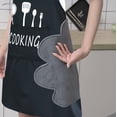 thumbnail image 3 of Delantal de Cocina de 2 Piezas Hombres Mujeres Delantal de Cocina Profesional Chef Adulto Impermeable a Prueba de Manchas, con Bolsillos y Lana Coral Absorbente, Delantal de Cocina de Chef p, 3 of 5