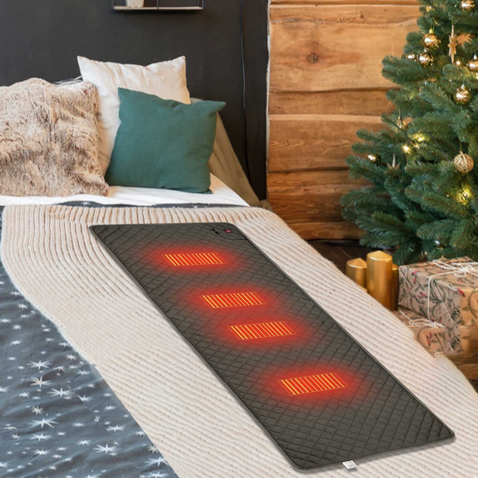 Nkmbld Heated Blanket Electric Throw, Sleeping Bag Heating Pad Usb Heating Pad Blanket Car Heating Pad Outdoor Tent Sleeping Pad for Car Office Home Travel