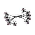 thumbnail image 2 of Halloween Spider String Lights 59 Inch Battery Operated Decor with Purple Clear Bulbs for Indoor Outdoor Home Party Decor, 2 of 6