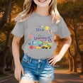 thumbnail image 2 of Girls Shirts Short Sleeve Lapel Collar Solid Color Tops Lace Back to School Elegant Casual Shirt for Girls, 2 of 4