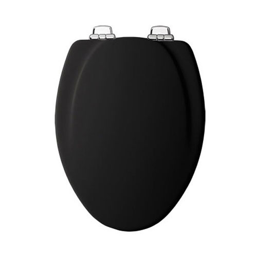 Photo 1 of BEMIS MFG. CO. 130CHSL 047 Black Elongated Wood Toil Seat