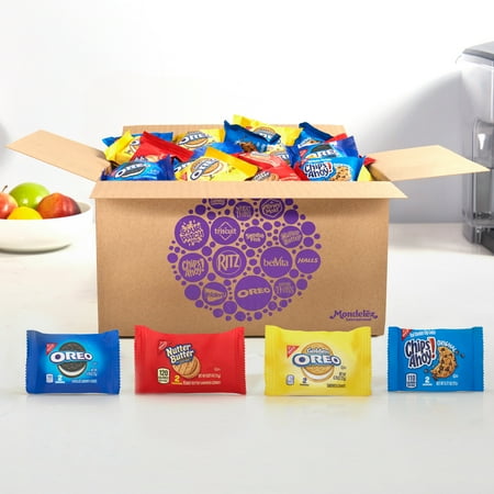OREO Original  OREO Golden  CHIPS AHOY! & Nutter Butter Cookie Snacks Variety Pack  School Snacks  56 ct Snack Packs (2 Cookies Per Pack)( Nov 28/2023)