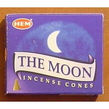 The Moon - Case of 12 Boxes, 10 Cones Each - HEM Incense From India