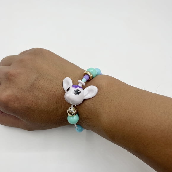 Pulsera de Dijes de Animales Transformable – Pulsera de Cuentas Reconfigurable Que Se Convierte en Unicornios, Ratón y Más – Colores Pastel Surtidos