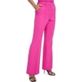 thumbnail image 1 of DKNY Womens Solid Boot Cut Dress Pants, Pink, 6, 1 of 2