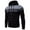 Black, variant on Three-piece Hooded Zipper Sweatshirt Fashion Trend Sports Leisure Fleece Sweatshirt Hoodie For Men,Size S-2XL