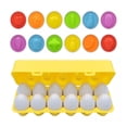 thumbnail image 1 of Juego Educativo Para Niños, Juguete Didáctico Huevos Colores amarillo, 1 of 5