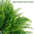 thumbnail image 5 of Morttic Artificial Plants, Fake Boston Fern Greenery Outdoor UV Resistant No Fade Faux Plastic Plants Decoration for Home Front Porch Garden Farmhouse (Green-8 Ferns), 5 of 14
