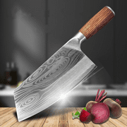 MDHAND 8 inch Meat Cleaver Knife ,Vegetable and Butcher Knife ,German High Carbon Stainless Steel,Kitchen Chef Knives with Ergonomic Handle for Home, Kitchen & Restaurant