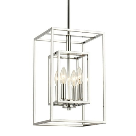

elight DESIGN - Industrial - Four Light Rectangular Pendant Polished Chrome