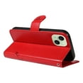 thumbnail image 5 of Nalacover Case Wallet for iPhone 15 with Card Slots, Embossed Pattern PU Leather Phone Case for iPhone 15 Kickstand Flip Cover Detachable Wrist Strap Magnetic Closure Folio Case, Red, 5 of 11