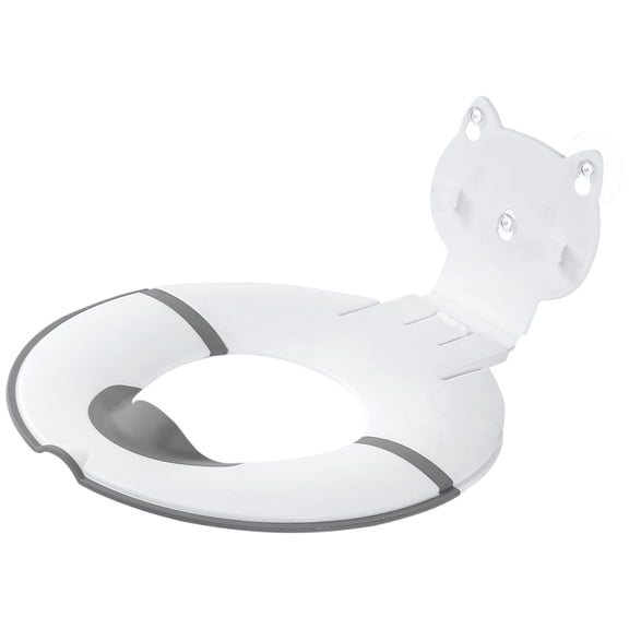 Foldable Kid Potty Training Seat With Cats Pattern Lightweight Toilet Seat For Toddler Indoor and Travel Use