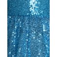 thumbnail image 5 of iiniim Girls Sequin Princess Party Sparkly A Line Tutu Pageant Prom Dress Blue 8, 5 of 7