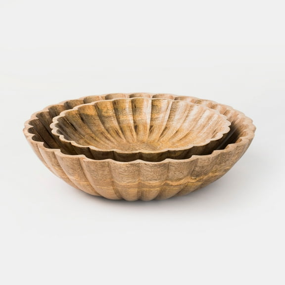 Scallop Serenity Bowls - Natural
