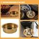 thumbnail image 3 of 6 Piezas De Latas De Luz De Té Tazas De Metal Caja De Luz De Té Contenedores Taza De Vela Perfumada Vacía Candelabros De Bricolaje Para Decoración De Mesa De Boda De Navidad Dorado, 3 of 6