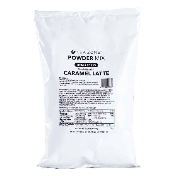 Tea Zone MochaBLAST Caramel Latte Powder (2 lbs)
