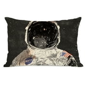 Astronaut - Multi 14x20 Pillow by Matthew Woodson