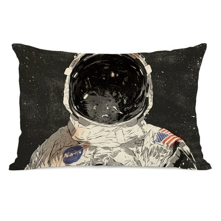 Astronaut - Multi 14x20 Pillow by Matthew Woodson