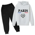 thumbnail image 3 of Conjunto de sudadera con capucha y pantalones para niños y niñas de 3 a 12 años, suéter, prendas de punto, imagen bonita, conjunto de 2 piezas, novedad de 2024, 3 of 5