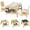 Natural, variant on INFANS Kids Table and Chair Set, 4 in 1 Wooden Activity Desk with Reversible Detachable Tabletop Storage Drawers Blackboard, Toddler Furniture for Art Crafts Eating Playing Drawing