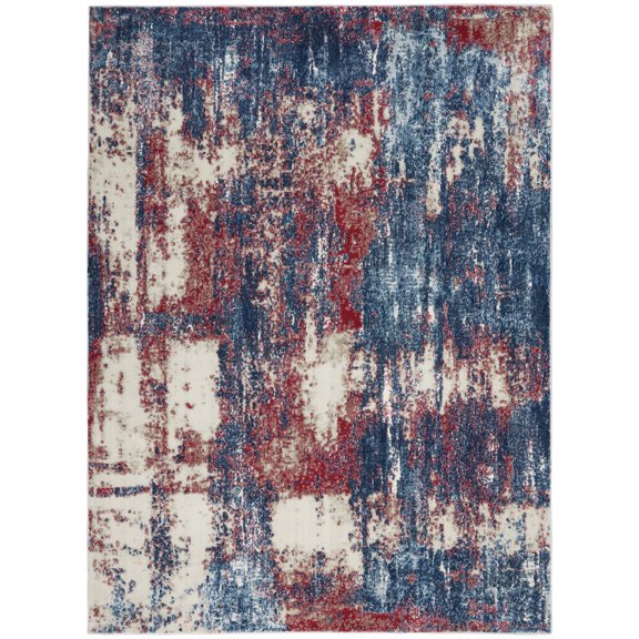 Nourison Imprints Brushstroke Multicolor 5'3" x 7'3" Area Rug, (5x7)