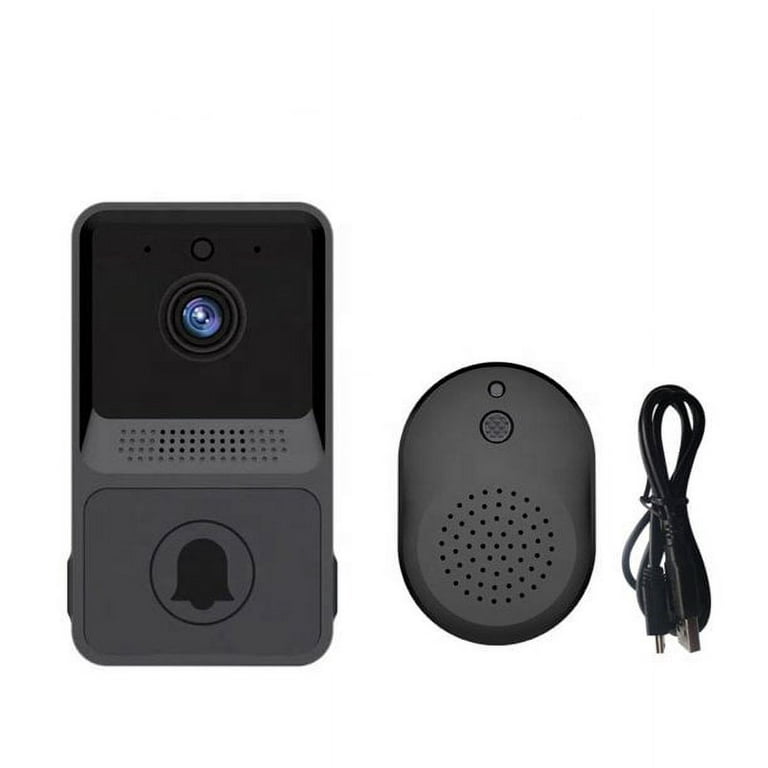 Doorbell Camera Wireless, WiFi Video Doorbell with Chime,Wireless Doorbell  Waterproof Mini House Door Bell Kit 900ft Range With 38 Ringtones & 4 Level  Adjust-able Volume Battery Powered 