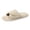 Beige, variant on CIENVNSTG Womens Orthopedic Arch Support Fuzzy Adjustable Corduroy Memory Foam Open Toe Slippers Comfortable Non‑Slip Indoor Slides Supportive Footwear Khaki 39