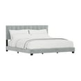 thumbnail image 3 of Reece Channel Stitched Upholstered King Bed, Platinum, by Hillsdale Living Essentials, 3 of 17