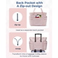 thumbnail image 2 of Tote Bag for Women, Quilted Shoulder Bag with ZipperPuffer Work Totewith Zipper, Travel Essentials Quilted Nurse Travel Hospital Bag, 2 of 7