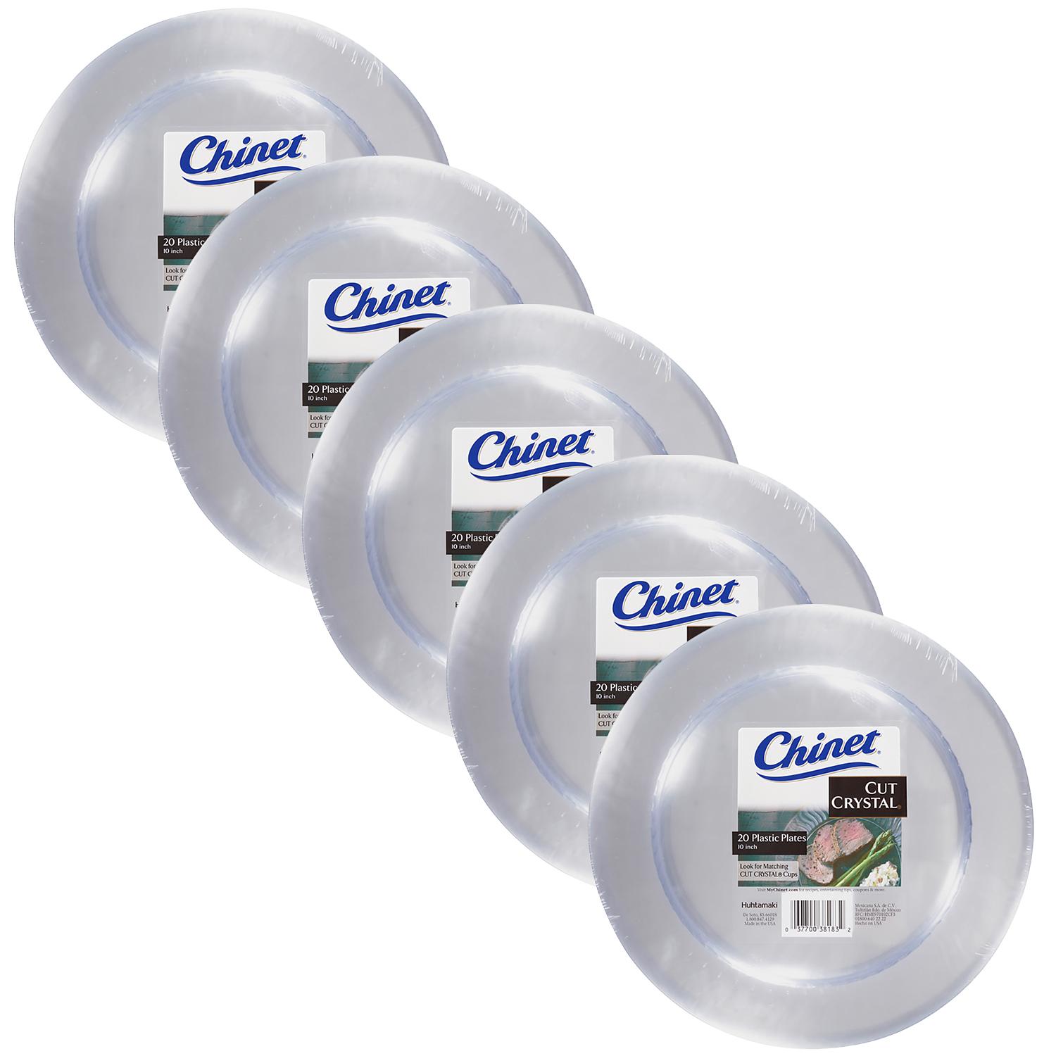 Cut Crystal 10" Plate (5 sets of 20 each, total of 100 count