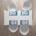 thumbnail image 4 of Ambesonne Blue Place Mats Set of 4, Boho Bouquet Ornate Swirls, Standard Size, Blue Mauve and White, 4 of 4