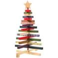 thumbnail image 5 of Gymnture christmas Wooden Rotating Tabletop Xmas Tree for Decorations, 5 of 11