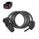 thumbnail image 5 of Cable de bloqueo de bicicleta Sharpla a prueba de herrumbre sin llave multipropósito 5 contraseña Negro candados para bicicletas, 5 of 6