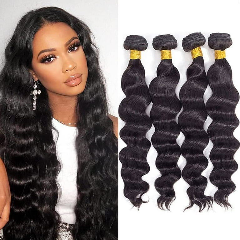 FW Hair Brazilian Loose Deep Wave Bundles 18 20 22 24inches