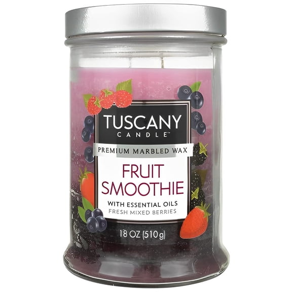Empire Candle Fruit Smoothie Scented Jar Candle Triple Pour 18 Ounce Bronze Lid
