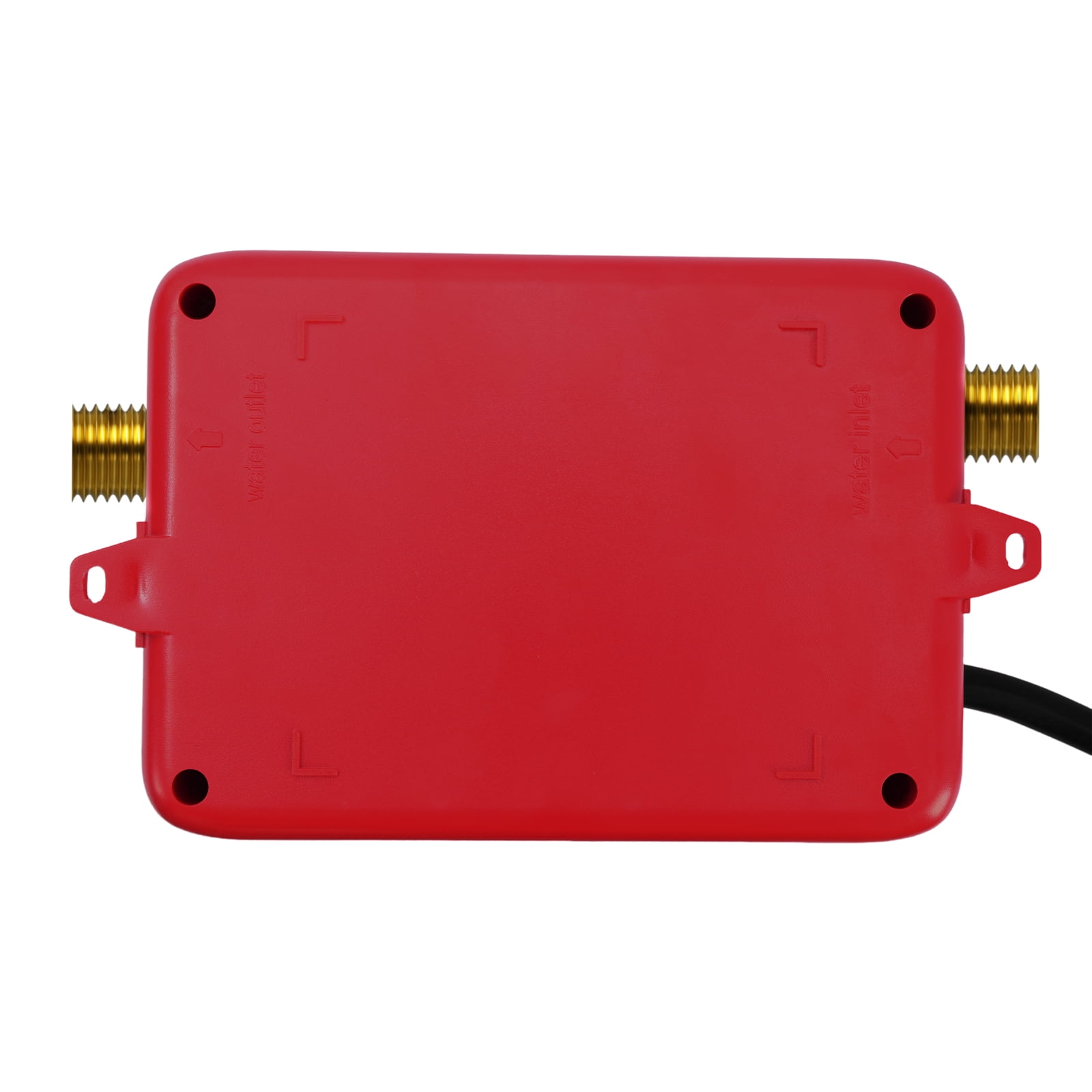 Electric Tankless Water Heater 3KW 110V Instant Water Heater for Kicthen LED Display Stainless Steel Red